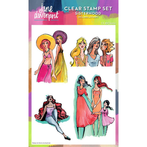 Creative Expressions 6"X8" Clear Stamp Set By Jane Davenport Sisterhood
