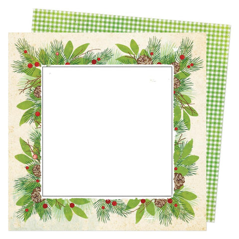 Vicki Boutin Evergreen & Holly Dble-Sided Cardstock 12"X12" Evergreen