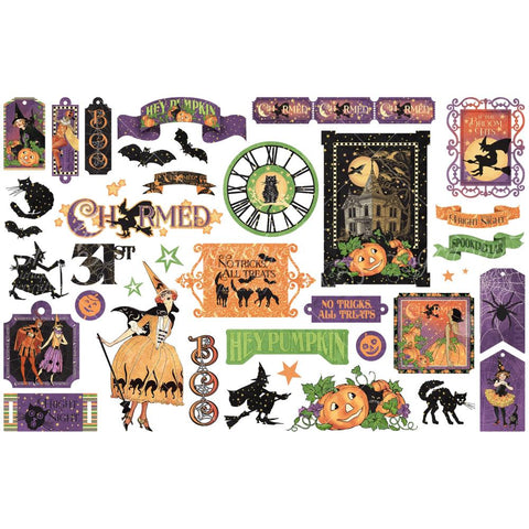 Graphic 45 Charmed Cardstock Die-Cut Assortment