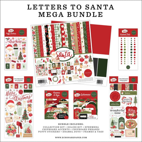 Carta Bella Mega Bundle Collection Kit 12"X12" Letters To Santa