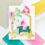 Pinkfresh Studio Stencils 4.25"X5.25" 4/Pkg Folk Floral Stem Layering