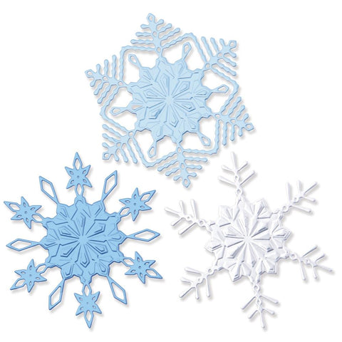 Sizzix Switchlits Embossing Folder By Kath Breen Winter Snowflakes