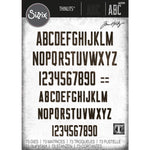 Sizzix Thinlits Dies By Tim Holtz 73/Pkg Alphanumeric Theory