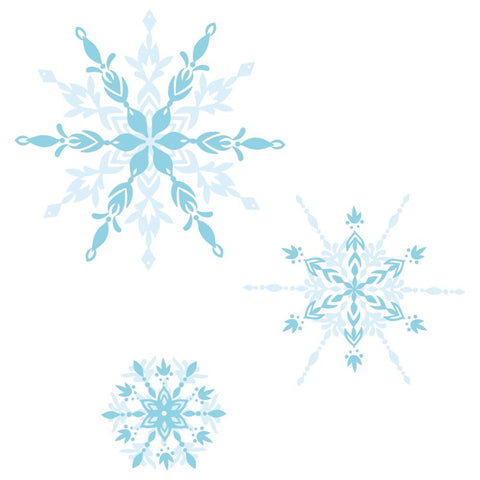 Sizzix Layered Clear Stamps By Olivia Rose Snowflakes