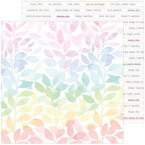 Pinkfresh Studio Delightful Double-Sided Cardstock 12"X12" Brighter Days