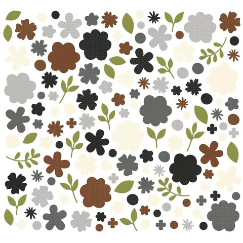 Simple Stories Color Vibe Cardstock Flowers Bits & Pieces 143/Pkg Basics