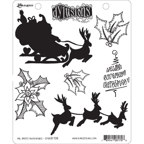 Dyan Reaveley's Dylusions Cling Stamp Collection Mr. Boo's Adventure