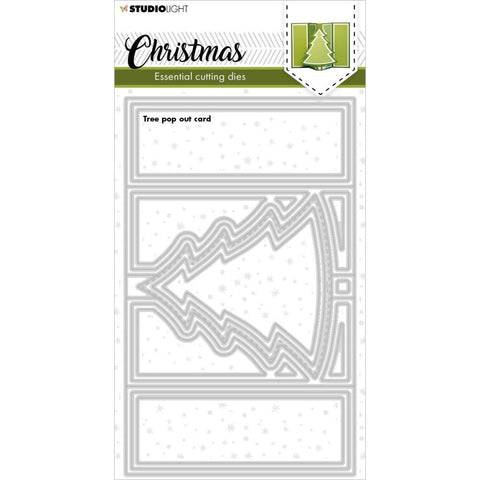 Studio Light Essentials Cutting Dies Nr. 258, Card Shape- Christmas Tree Pop