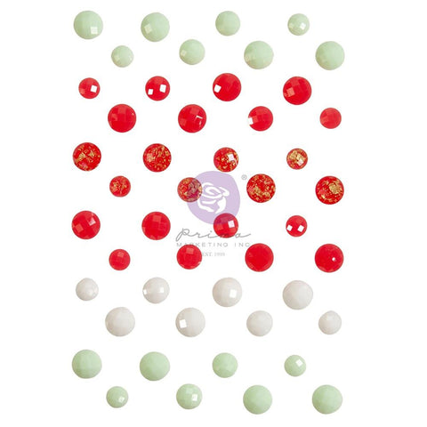 Prima Marketing Candy Cane Lane Say It In Crystals Assorted Dots 48/Pkg