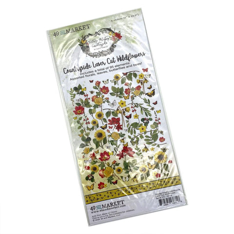49 and Market Vintage Artistry Countryside Laser Cut Outs Wildflowers