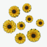 49 And Market Sunflower Paper Flowers 8/Pkg Amber