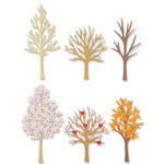 Sizzix Thinlits Dies By Jennifer Ogborn 7/Pkg Seasonal Trees