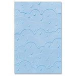 Sizzix Multi-Level Textured Impressions Embossing Folder Rain Clouds By Olivia Rose