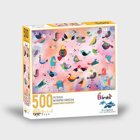 Brain Tree Jigsaw Puzzle 500/Pkg 19.5"X14.5" Birds