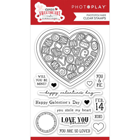 PhotoPlay Photopolymer Clear Stamps Cupid's Sweetheart Cafe