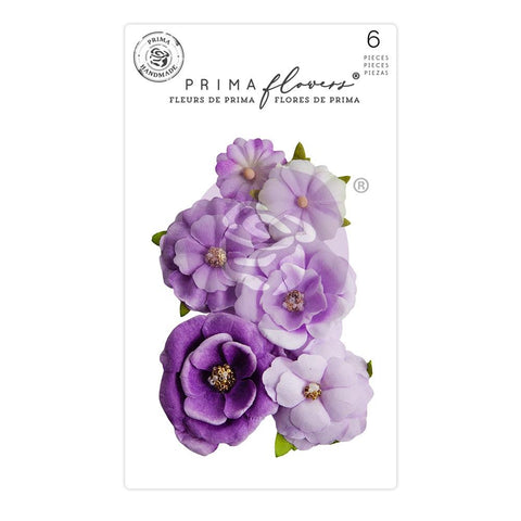 Prima Marketing Mulberry Paper Flowers Passion/Aquarelle Dreams