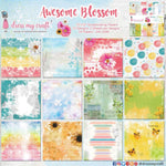 S25 Dress My Craft Single-Sided Paper Pad 12"X12" 24/Pkg Awesome Blossom