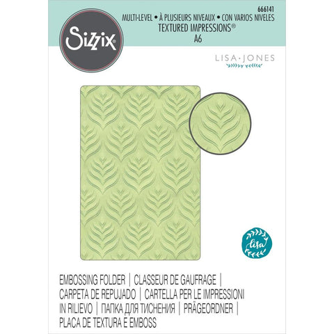 Sizzix Multi-Level Textured Impressions By Lisa Jones Palm Repeat