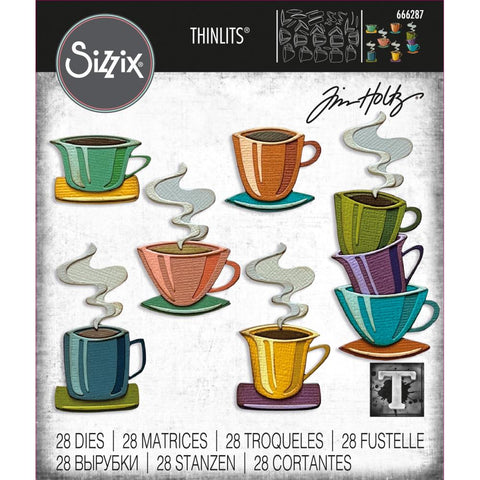 Sizzix Thinlits Dies By Tim Holtz 28/Pkg Papercut Cafe