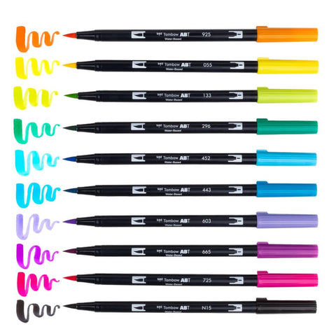 Tombow Dual Brush Pens 10/Pkg Eighties
