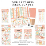 Echo Park Mega Bundle Collection Kit 12"X12" Our Baby Girl