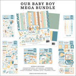 Echo Park Mega Bundle Collection Kit 12"X12" Our Baby Boy