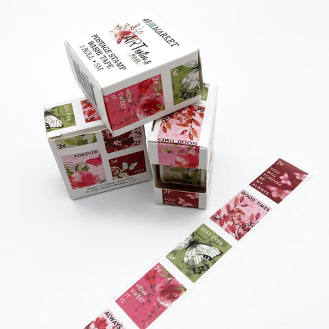 49 And Market Washi Tape Roll Postage Stamp -ARToptions Rouge