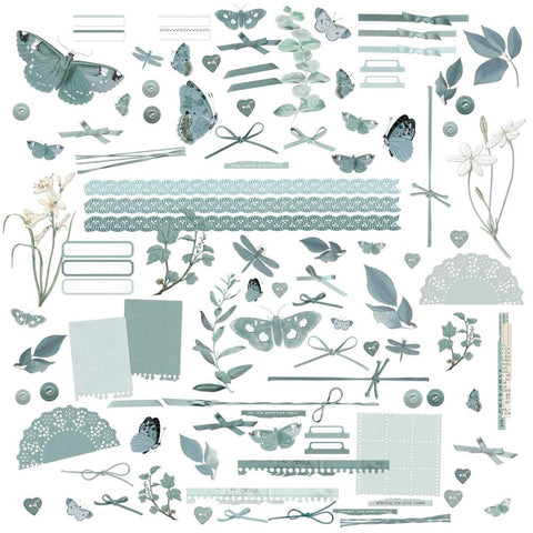 49 and Market Color Swatch: Eucalyptus Laser Cut Outs Elements
