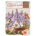 Stamperia Cardstock Ephemera Adhesive Paper Cut Outs Create Happiness Welcome Home Village