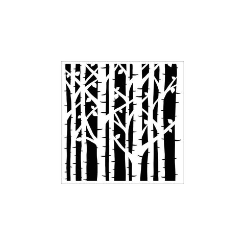 Crafter's Workshop Template 6"X6" Birch Trees