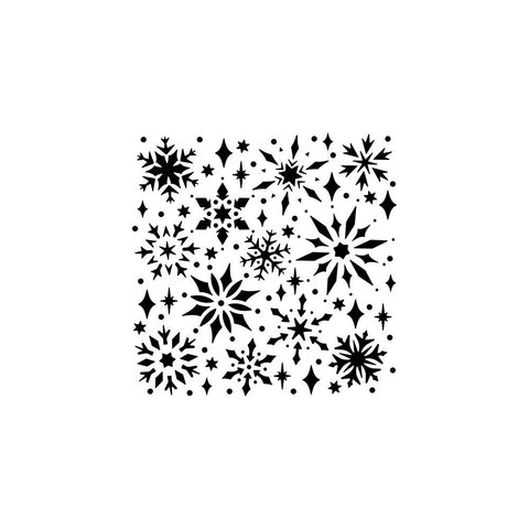 Crafter's Workshop Template 6"X6" Snowflake Sparkles