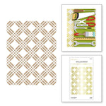Spellbinders Glimmer Hot Foil Plate By Nancy McCabe Toolbox Essentials- Tic Tac Toe Plaid