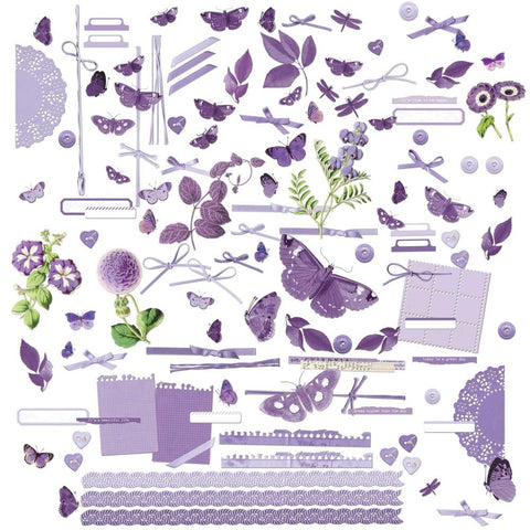 49 and Market Color Swatch: Lavender Laser Cut Outs Elements
