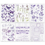 49 and Market Color Swatch: Lavender Rub-Ons 6"X8" 6/Sheets