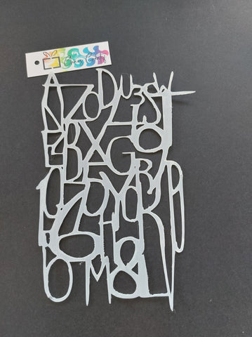 Le chaos créatif stencils Alphabets