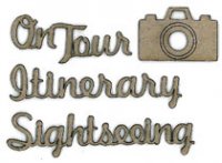 Scrap FX On Tour - On Tour/Itinerary/Sightseeing chipboards