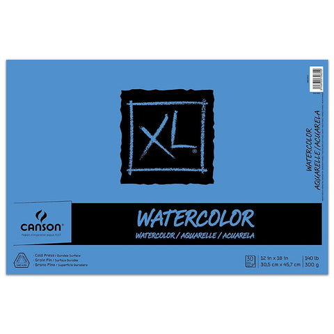 Canson XL Watercolor Pads, 12" x 18" - 30 Shts./Pad