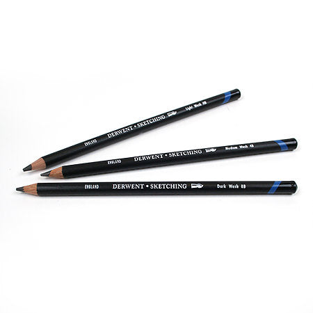 Derwent Water-Soluble Sketching Pencils, Light Wash HB