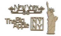 Scrap FX New York Theme Pack chipboards