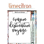 Lime Citron - Matrice de découpe (Die) - 3 mots voyage