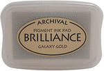 Brilliance Pigment Ink Pad Pearlescent Galaxy Gold