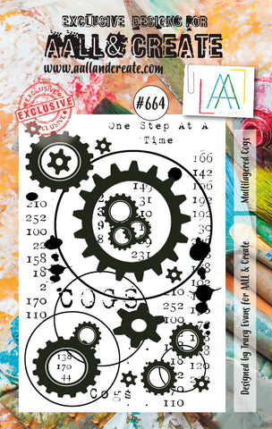 S25 AALL & Create A7 STAMP #664 Multilayered Gears