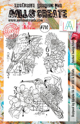 S25 AALL & Create A5 STAMP #710 Perched Among Petals