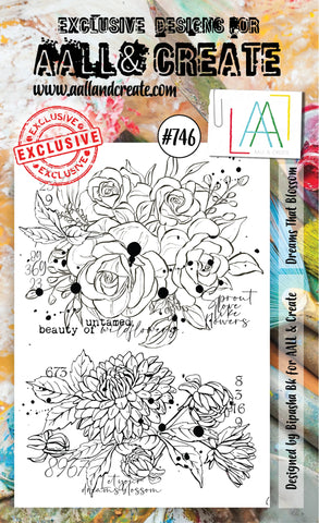 S25 AALL & Create - #746 - A6 STAMP - Dreams that Blossom