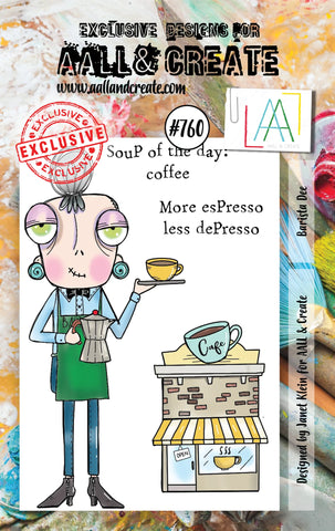 AALL & Create A7 STAMP #760 Barista Dee