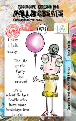 AALL & Create - #783 - A7 STAMPS - PARTY TIME DEE