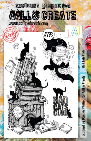 S25 AALL & Create #793 - A5 STAMP - Bad Cats Club