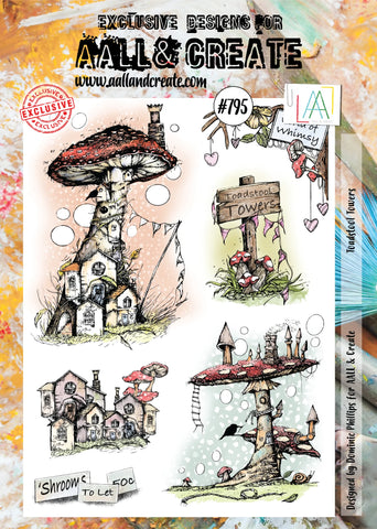 AALL & Create #795 - A4 STAMP - Toadstool Towers