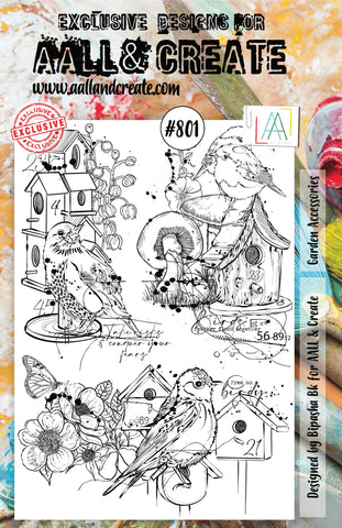 AALL & Create #801 - A5 STAMP - Garden Accessories