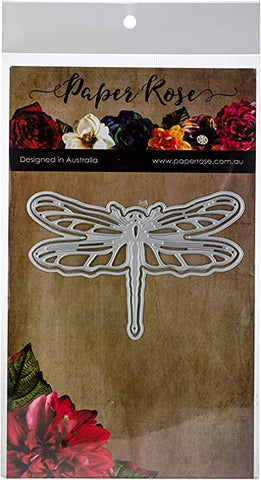 Paper Rose Dragonfly Large Metal Die